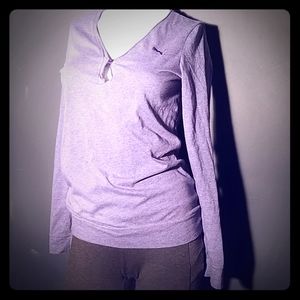 Lavender Puma Henley Pullover ☆ EUC